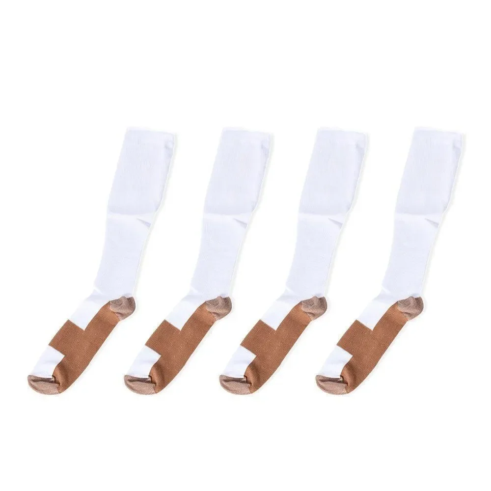 Spandex Set of 2 Pairs Compression Socks (S/M)